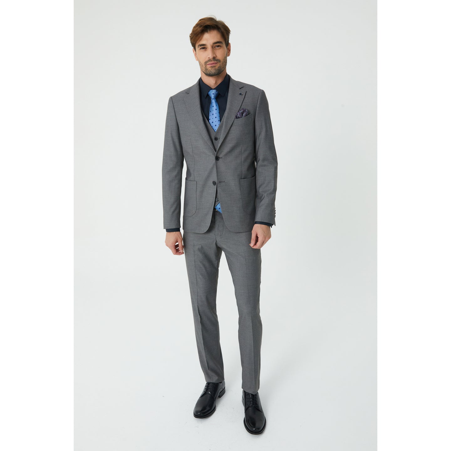 Light Grey Three-Piece Suit